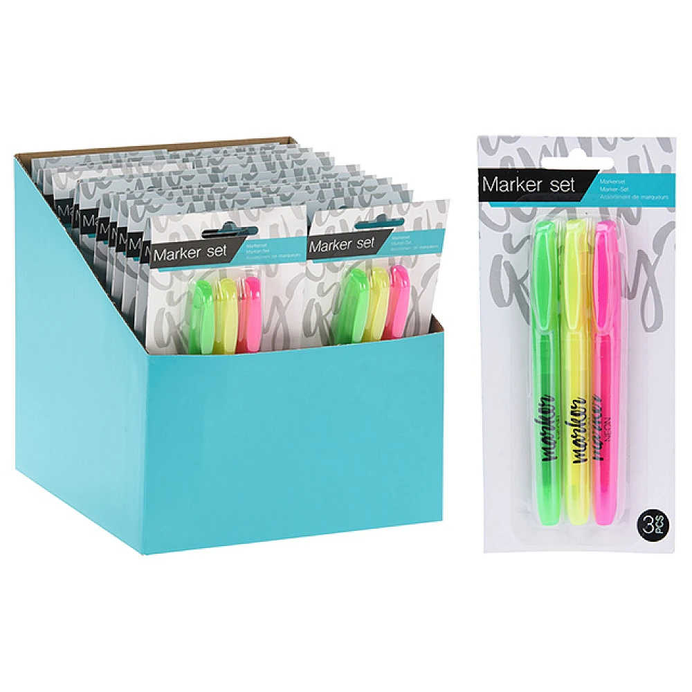 Set Textmarkere Neon 3 Buc WriteWell