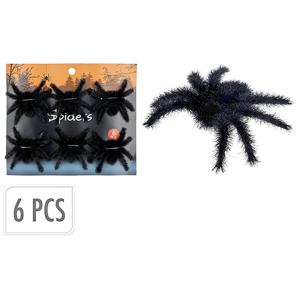 Set Paianjeni Halloween 6buc, 7cm