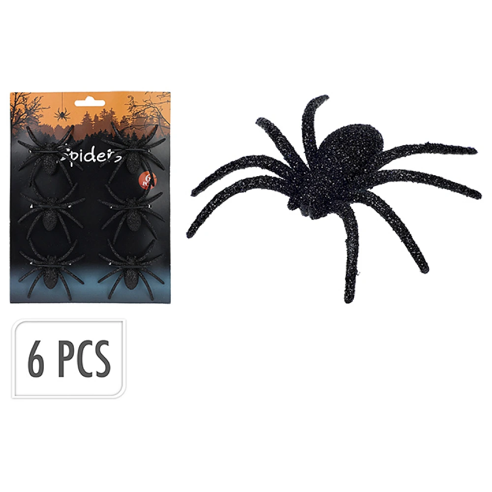 Set Paianjeni Halloween 6buc, 9cm