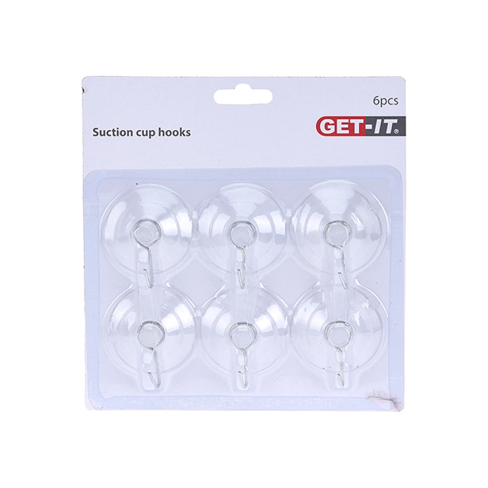 Set cârlige cu ventuza Get-it 6 buc
