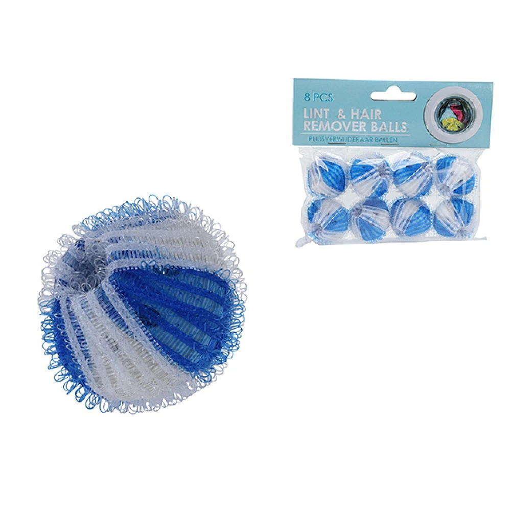 Set bile Ultra Clean pentru indepartarea scamelor si a parului in timpul spalarii 8 buc, 35mm