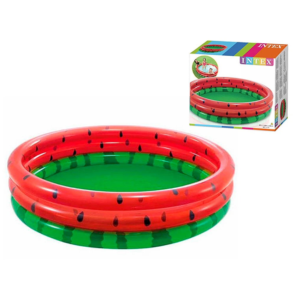 Piscină gonflabilă pentru copii “Pepene verde” 168×38 cm, 581 L, 2+