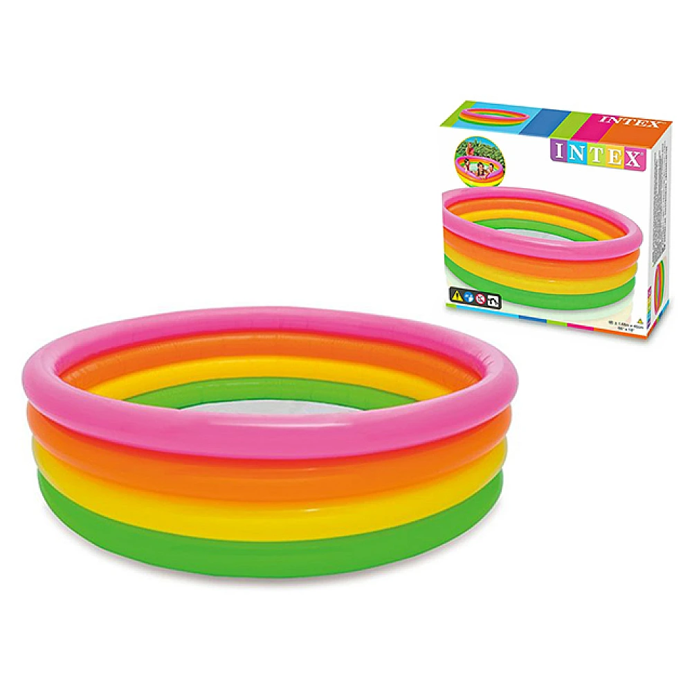 Piscină gonflabilă pentru copii “Apus de soare” 168×46 cm, 780 L, 3+