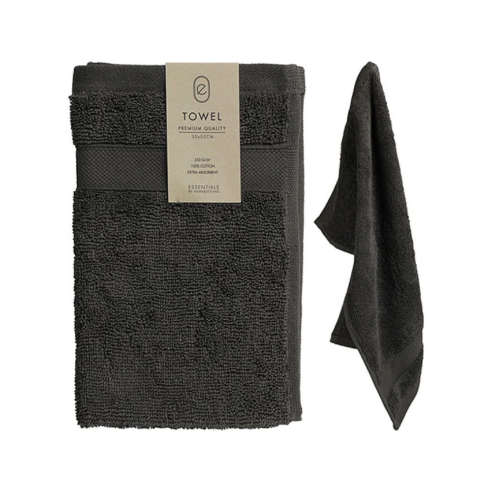 Prosop 30X50cm H&S bumbac, antracit