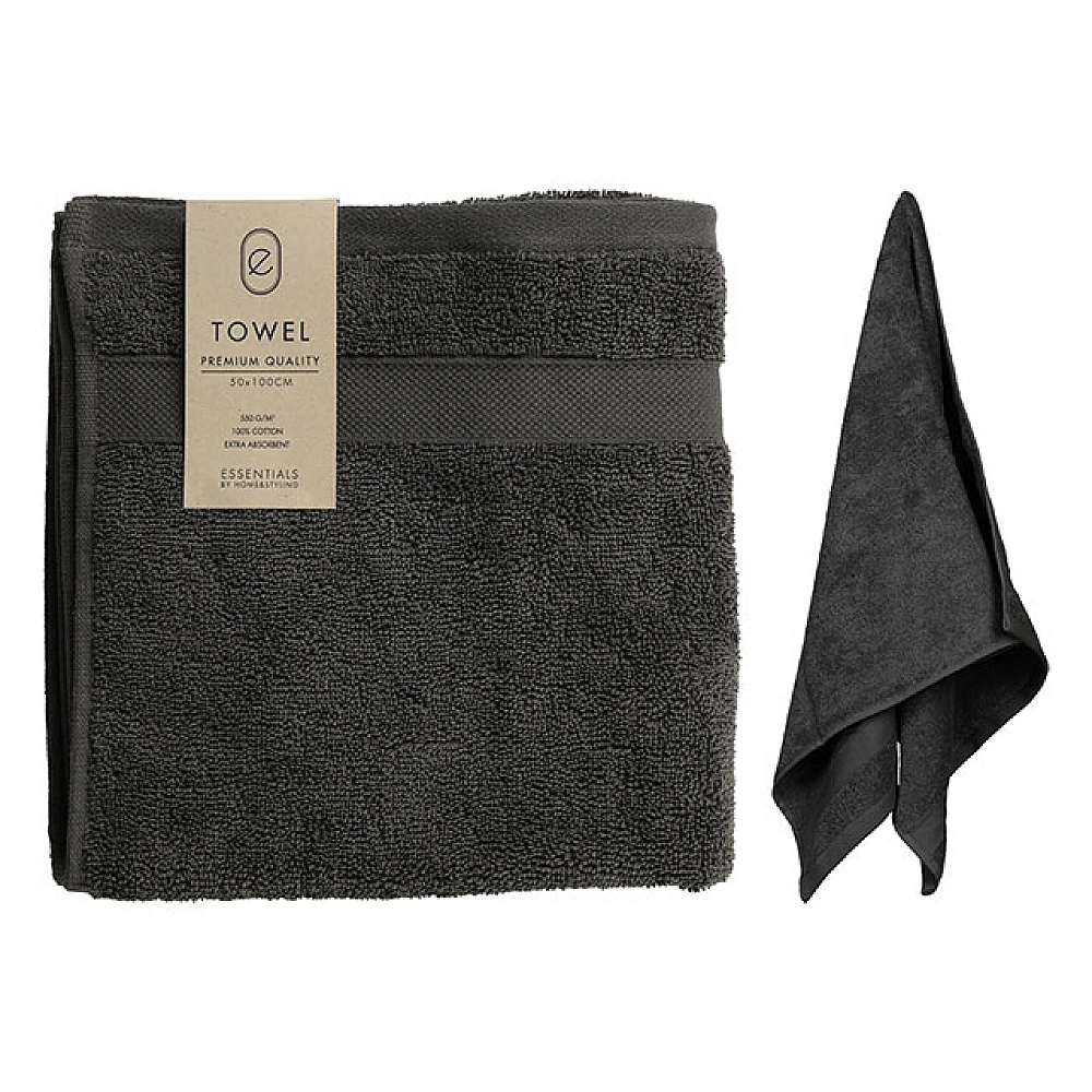 Prosop 50X100cm H&S bumbac, antracit
