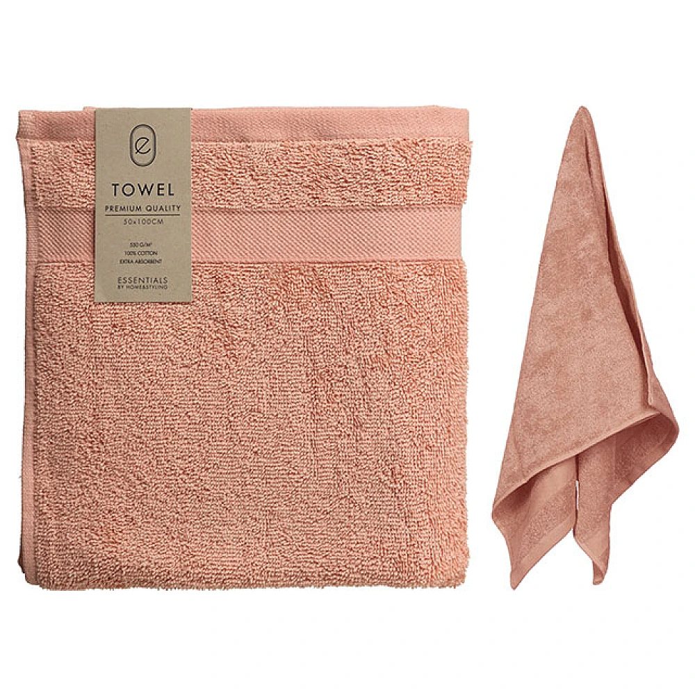 Prosop 50X100cm H&S bumbac, roz