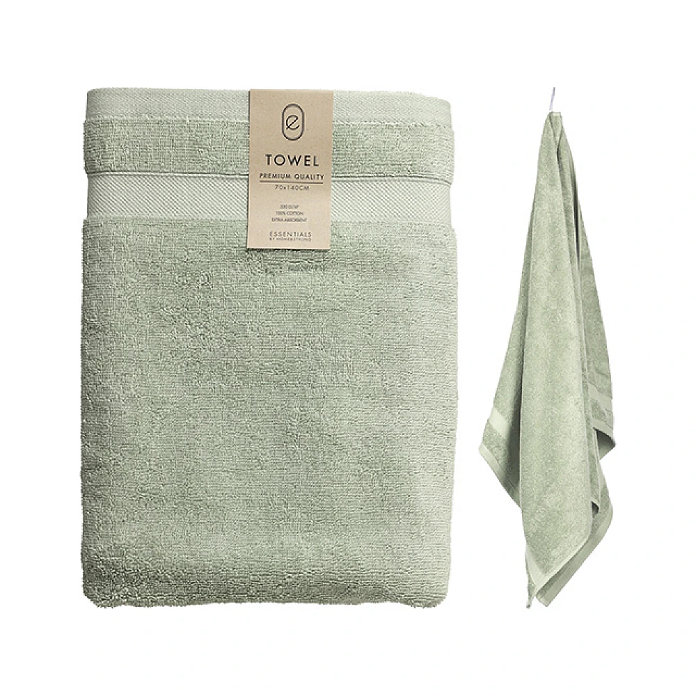 Prosop 70X140cm H&S bumbac, verde