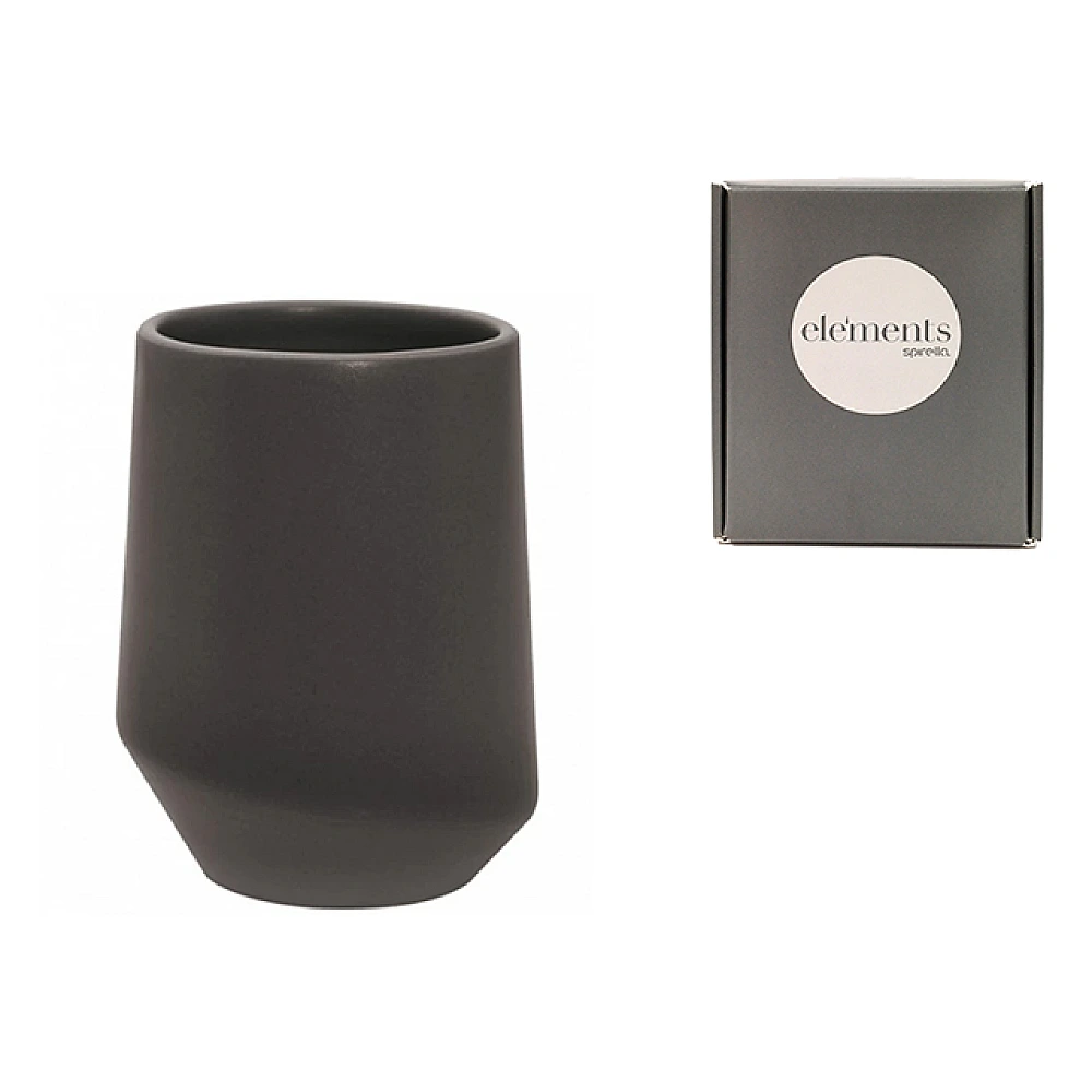 Pahar pentru periute de dinti Spirella Essos, din ceramică