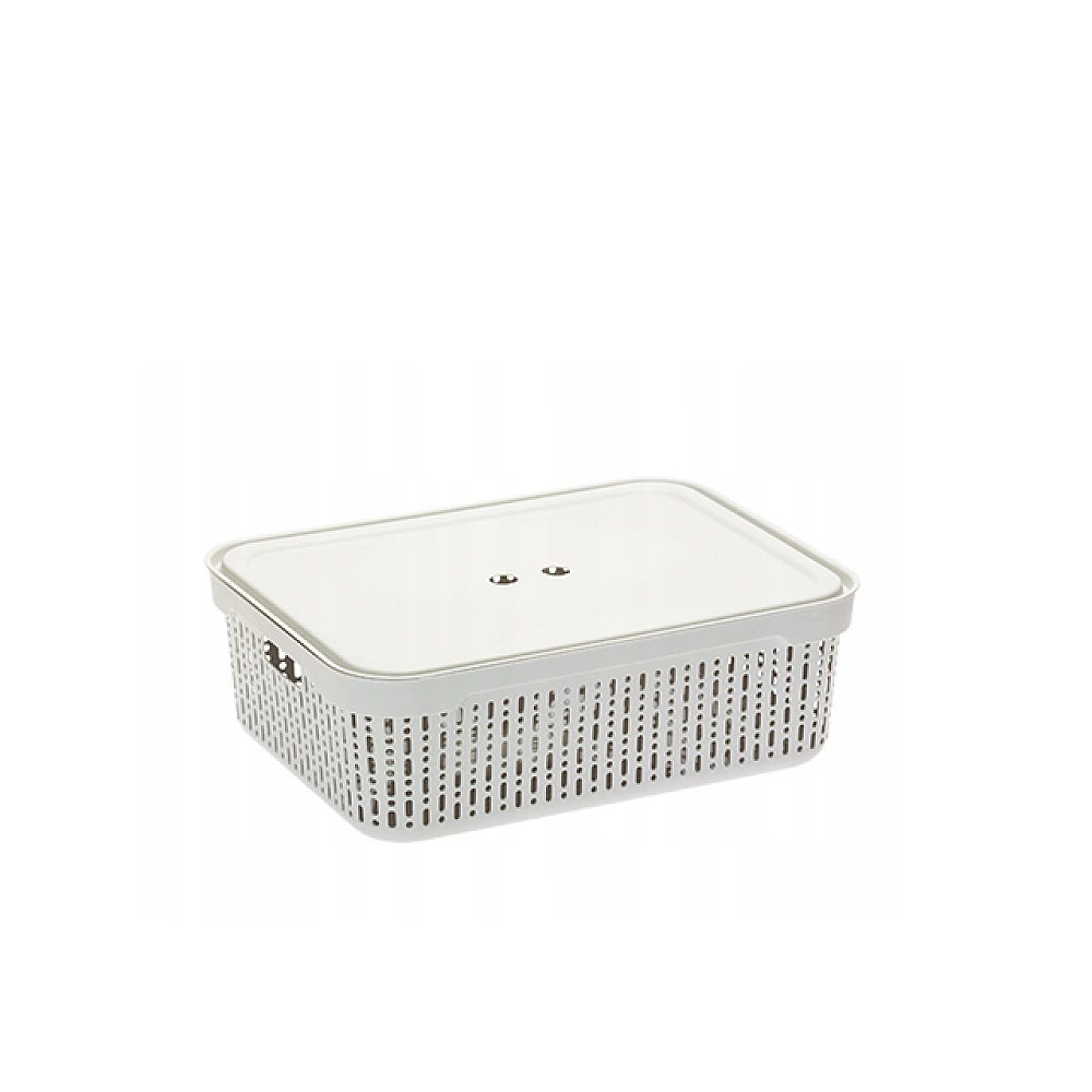 Cos cu capac Morsetta M, 30Х20Х9 cm, alba