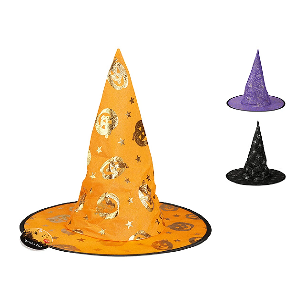 Palarie vrajitoare Halloween  38X35 cm, textil