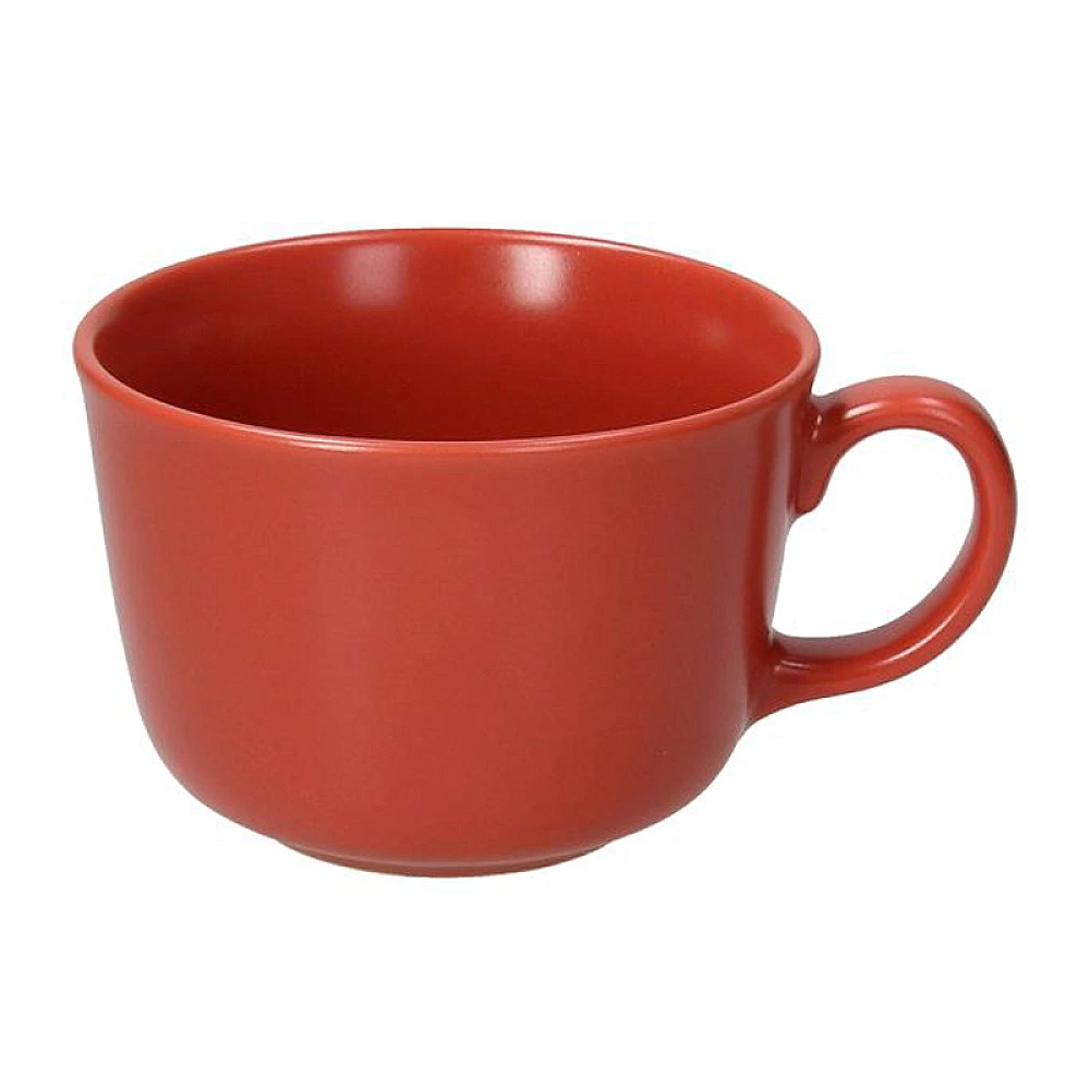 Cana 450 ml pentru dejun Tognana Ritual Rosso Mela, ceramica