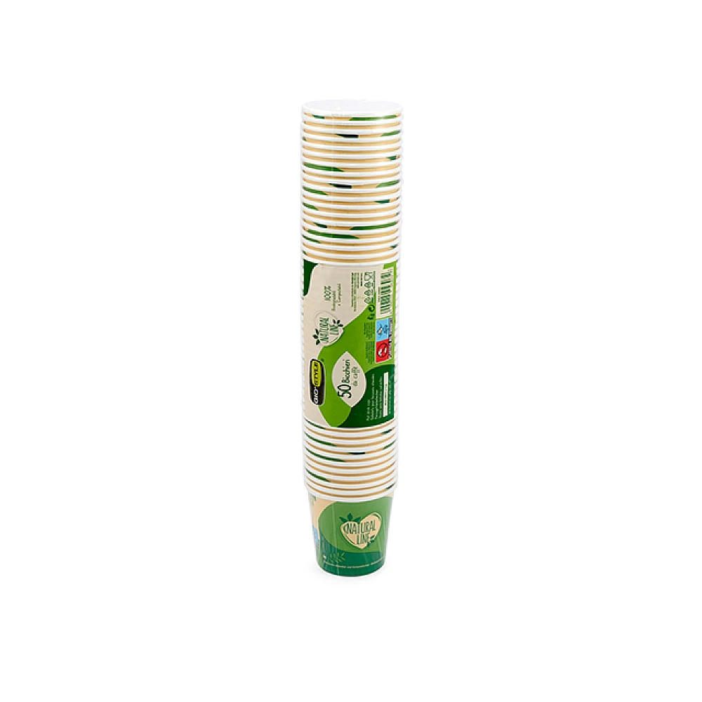 Set pahare din hartie GioStyle Bio 0.12 l, 50 buc