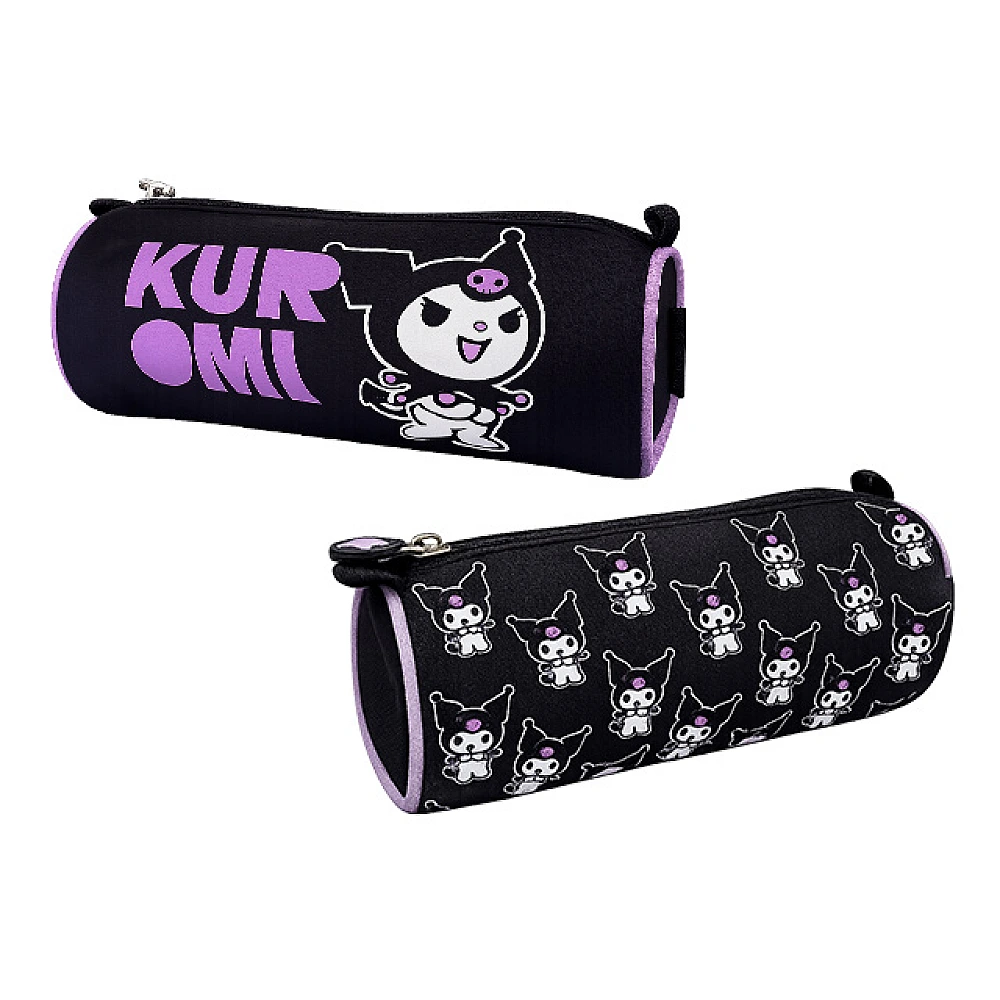 Penar cilindru 21X7.5X7.5 cm Kuromi Black