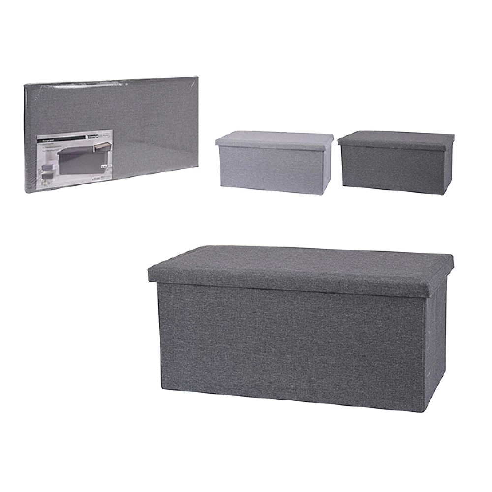 Cufăr textil de depozitare cu capac Storage 117l, 76X40X38cm