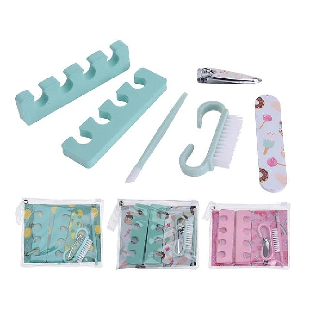 Set pentru pedichiura 6buc Summer, 3 culori, blister