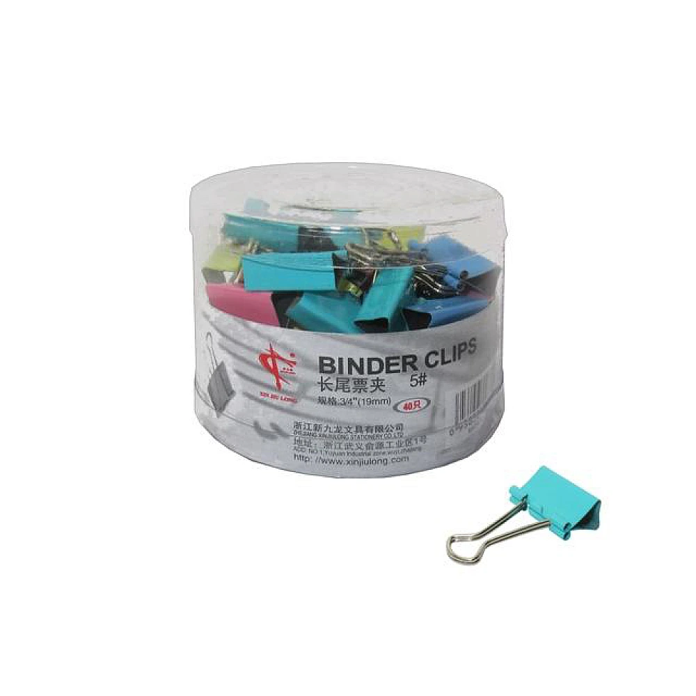 Set binder clipse 40buc, 19mm