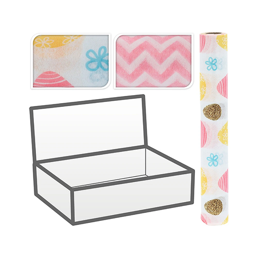 Țesatura decorativa de Paste 28X300cm, roz, 2 tipuri