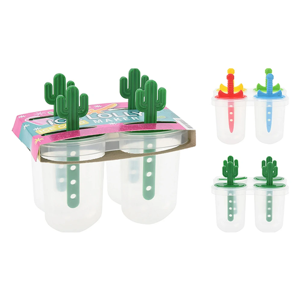 Set forme pentru inghetata 4buc, 12X11X8cm, plastic