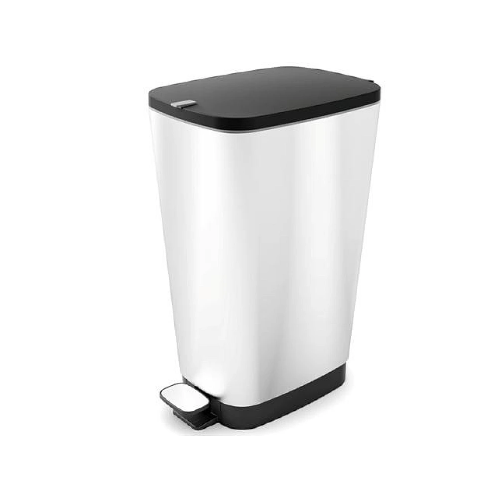 Cos pentru gunoi cu pedala Chic Bin M, 26.5X40.5XH45cm, argintiu