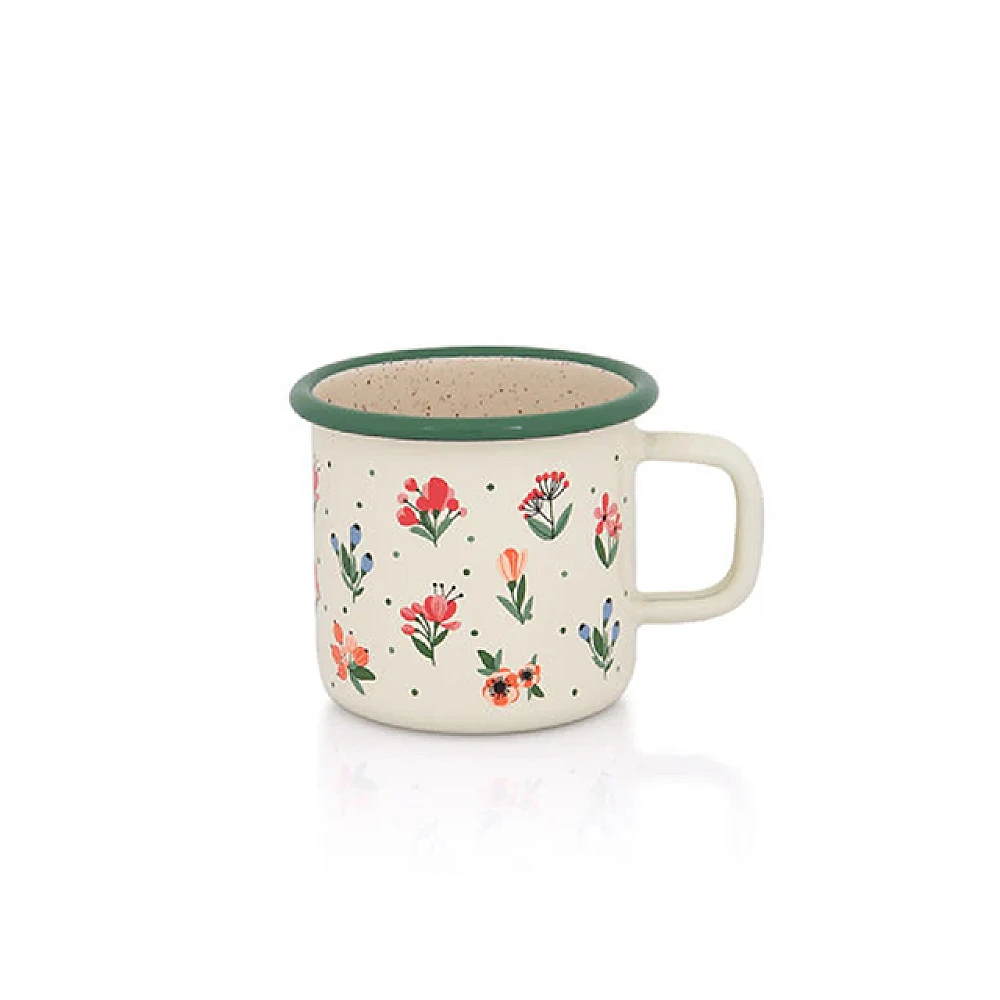 Cana emailata Fiorella 370 ml