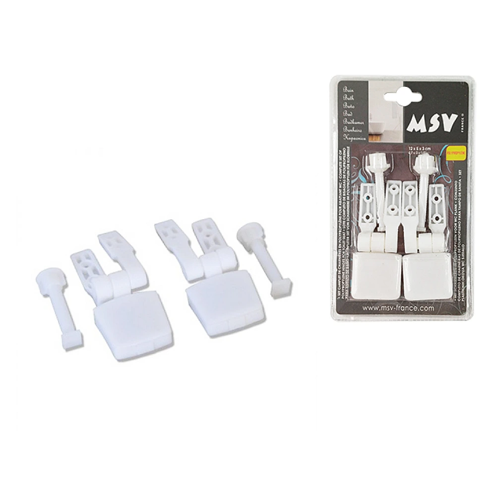 Balamale pentru capacul WC MSV 12X5X3cm, PP