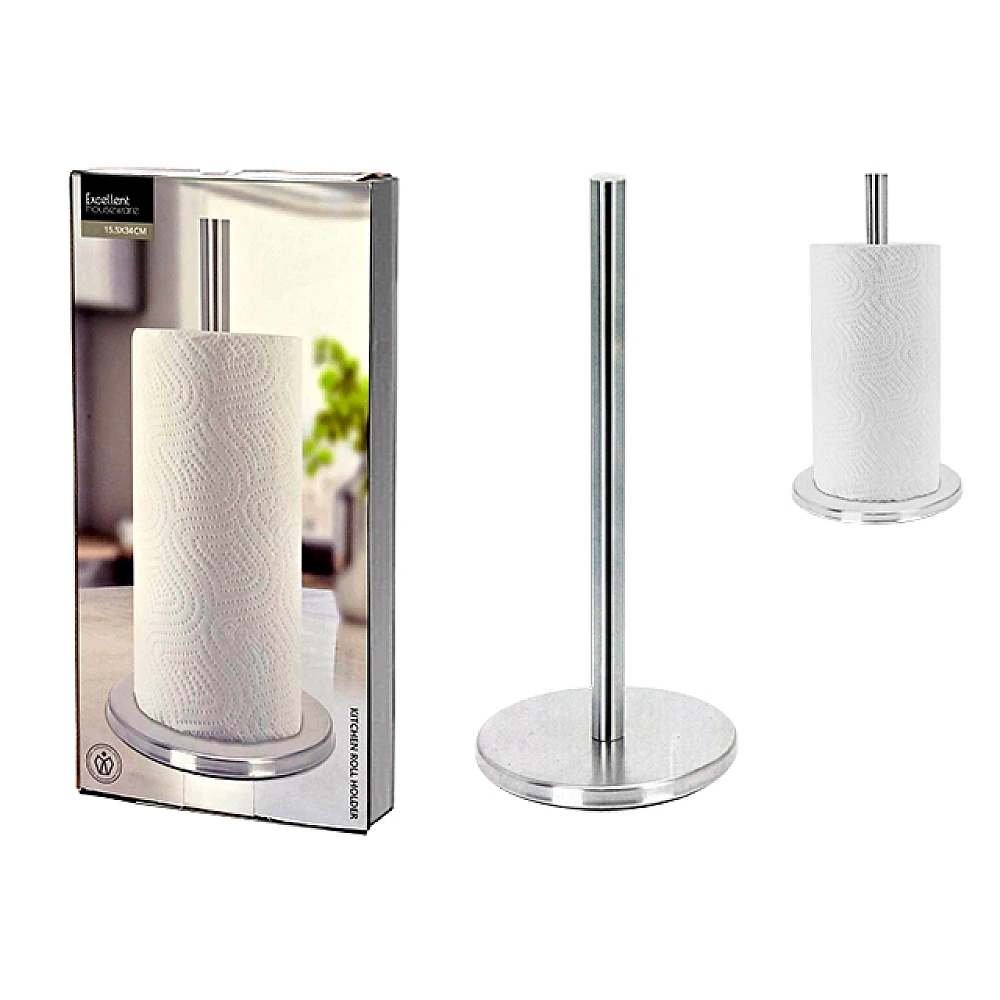 Suport pentru prosoape de hirtie EH 15.5X34cm, inox