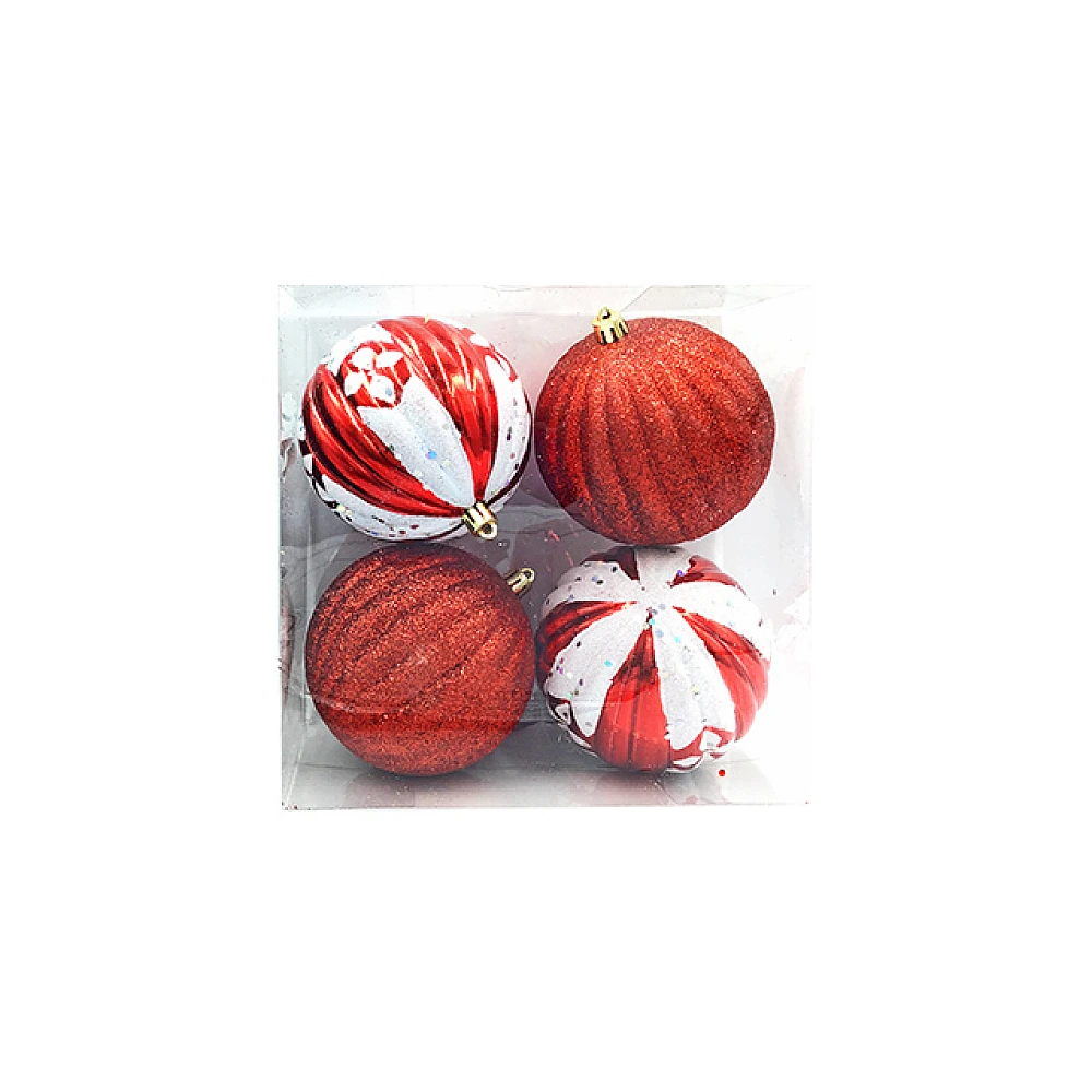 Set globuri pentru brad 4bucX100mm
