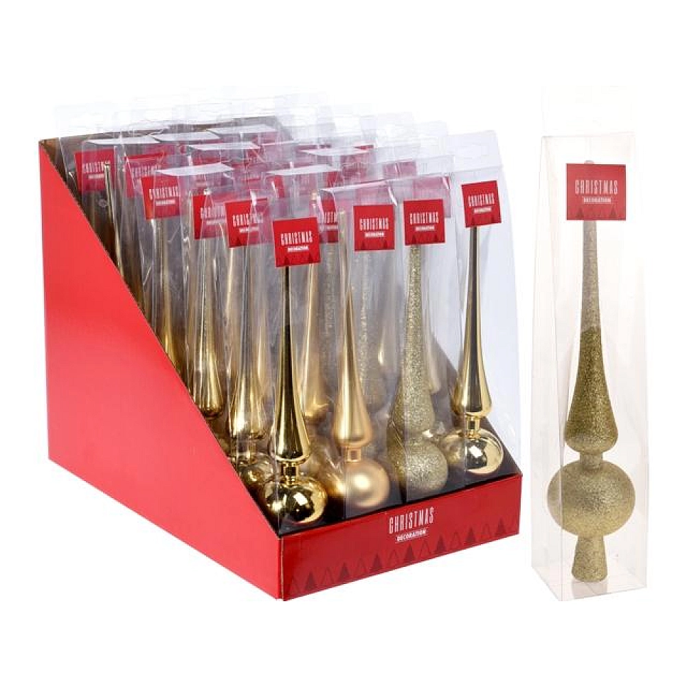 Virf pentru brad 28.5сm, aurie