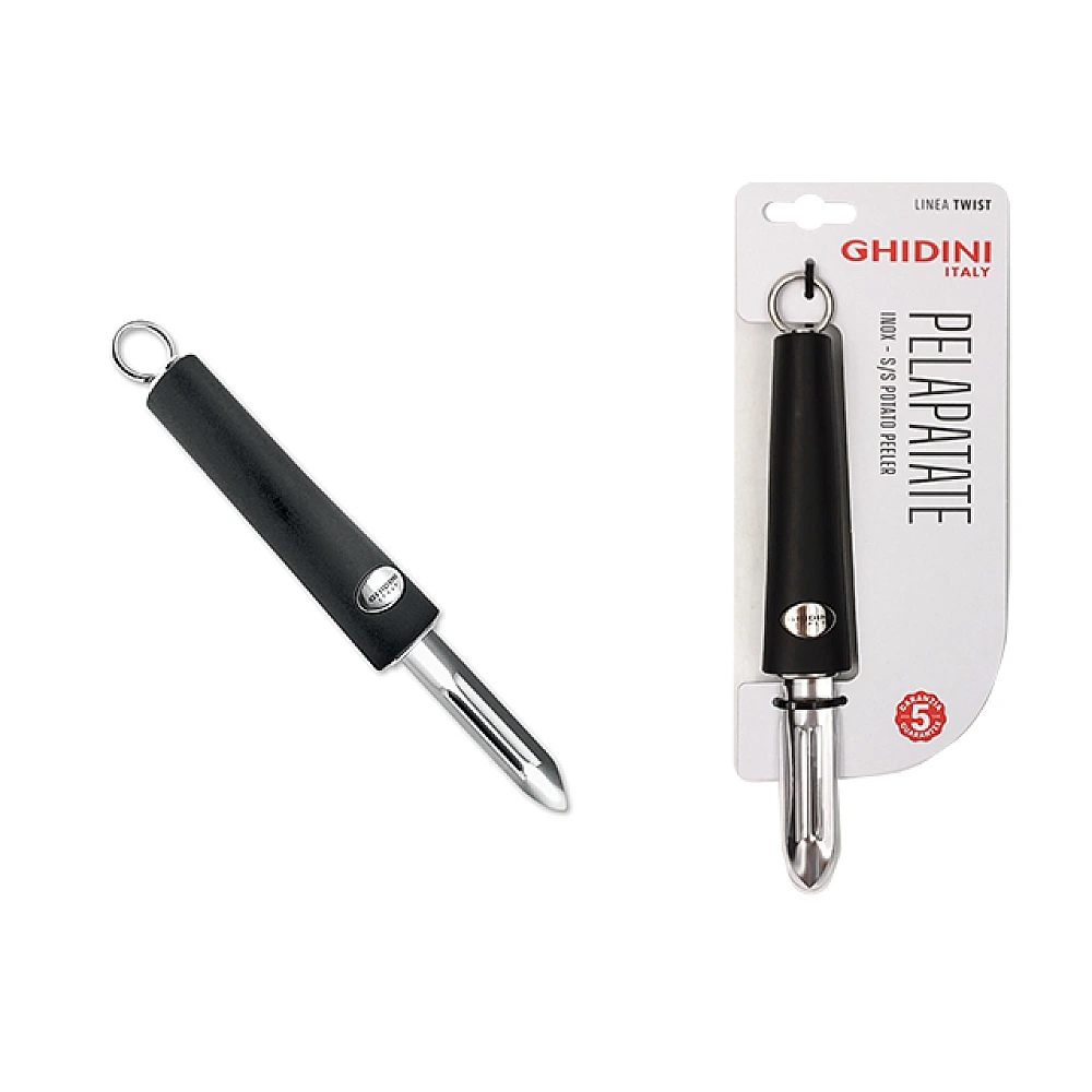 Cutit pentru curatarea legumelor Ghidini Twist 20.5cm, inox