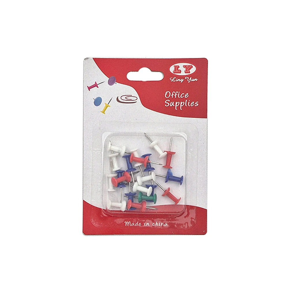 Set pioneze 20 buc plastic, colorate 