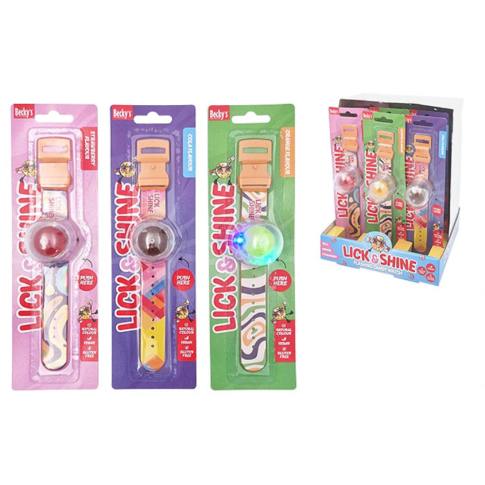 Bratara Lick & Shine cu bomboana Lollipop, 3 arome