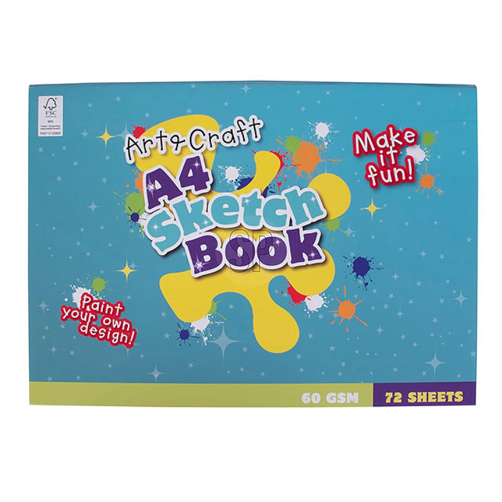 Album pentru desen A4, 29.7X21cm, 72 foi
