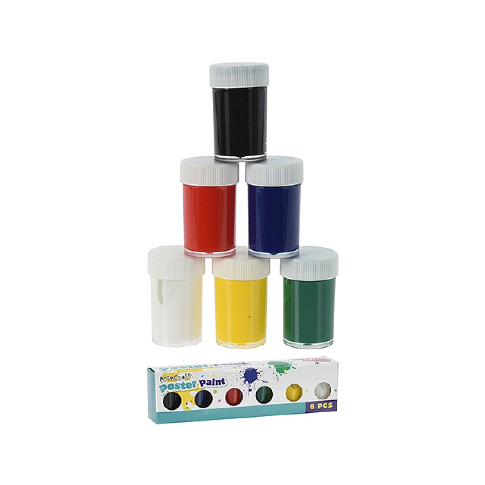 Set vopsele pentru postere 6 culori, 20 ml