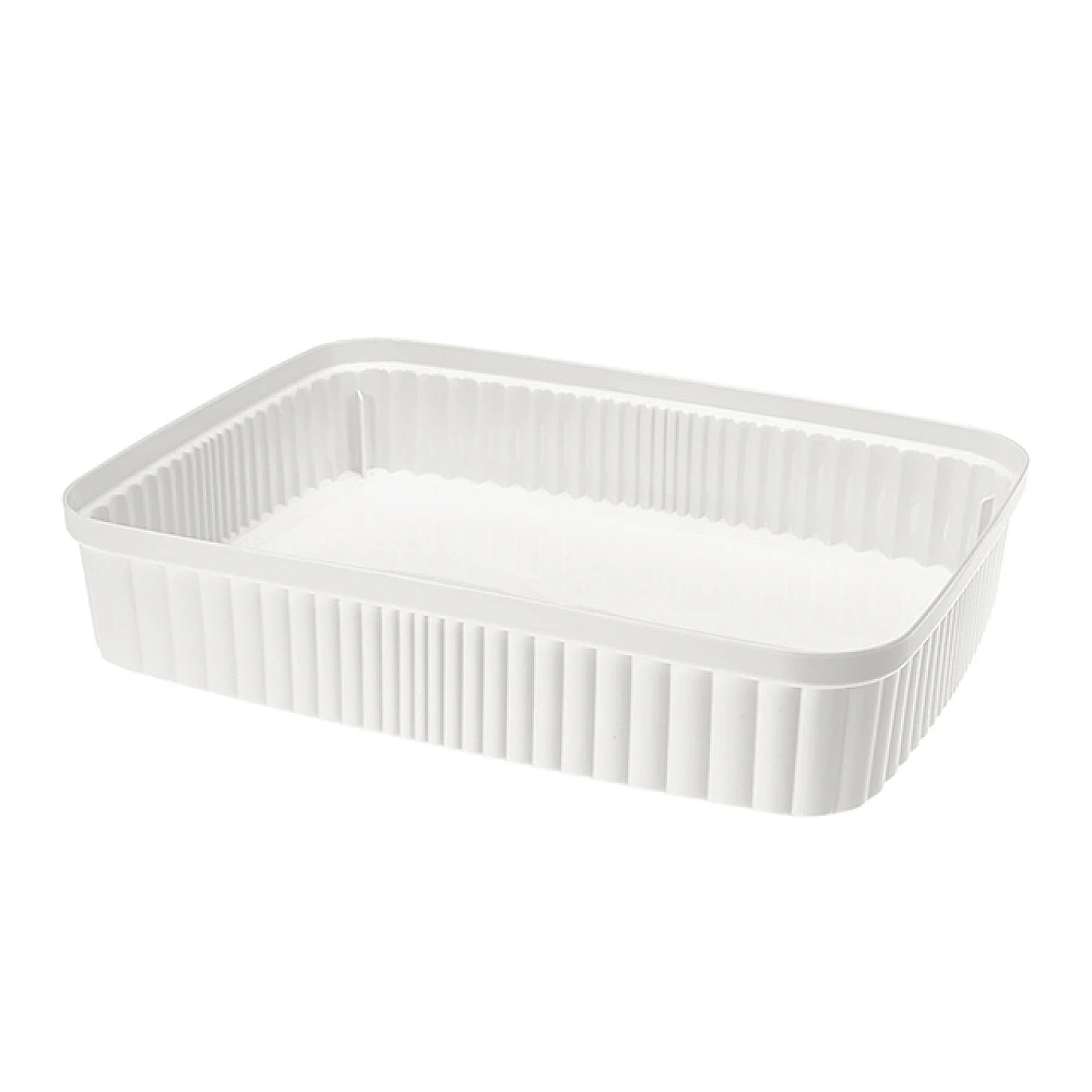 Organizator pentru depozitare Econova Velvet 5.5l, 36X26.5X7cm, alb