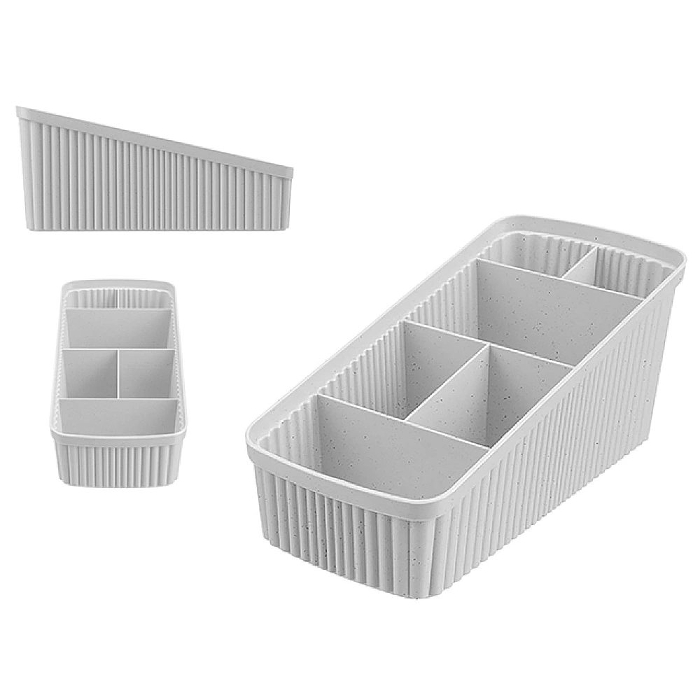 Organizator universal Econova Velvet 24X11.7X10.6cm, gri