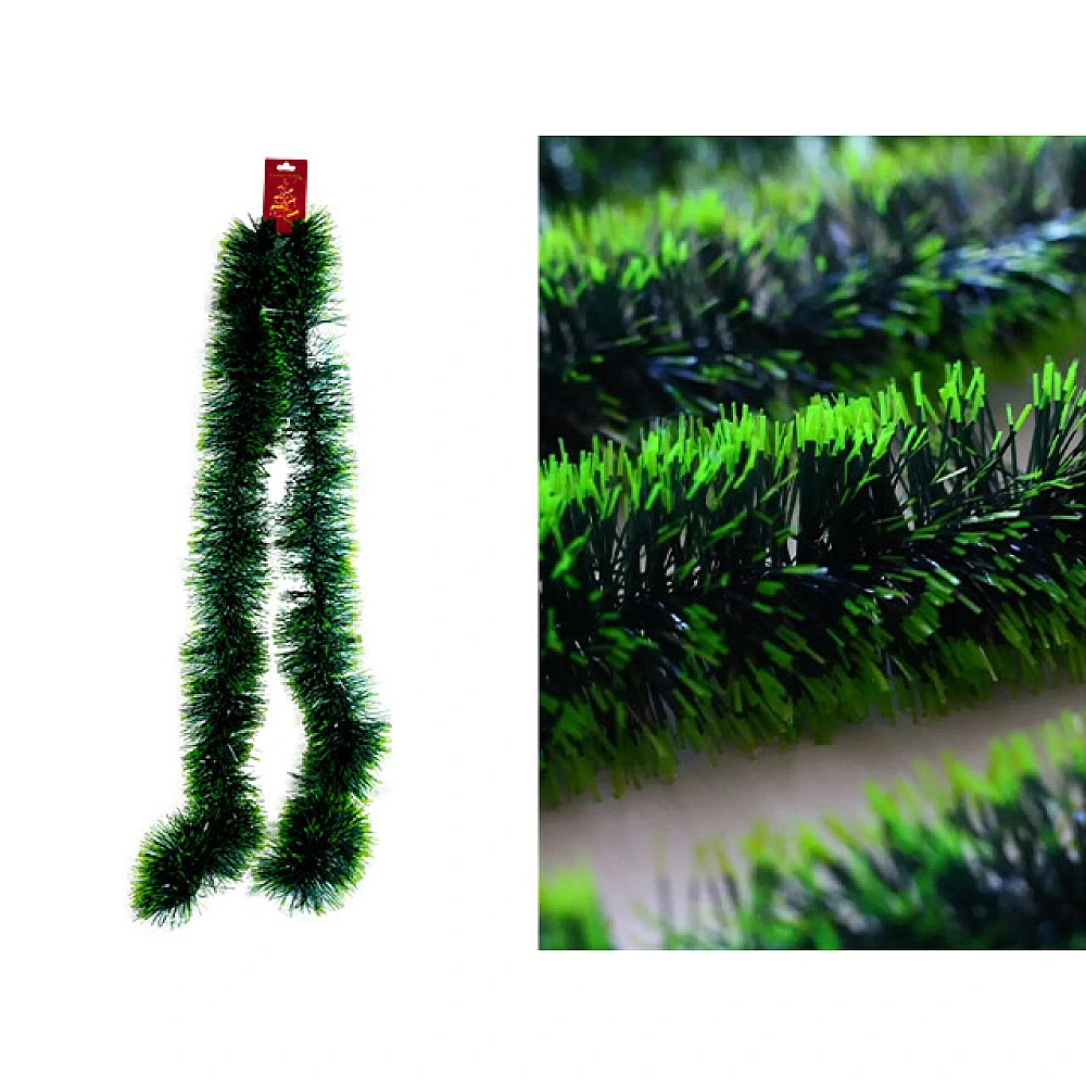 Beteala pentru brad 2mX9cm verde bicolora