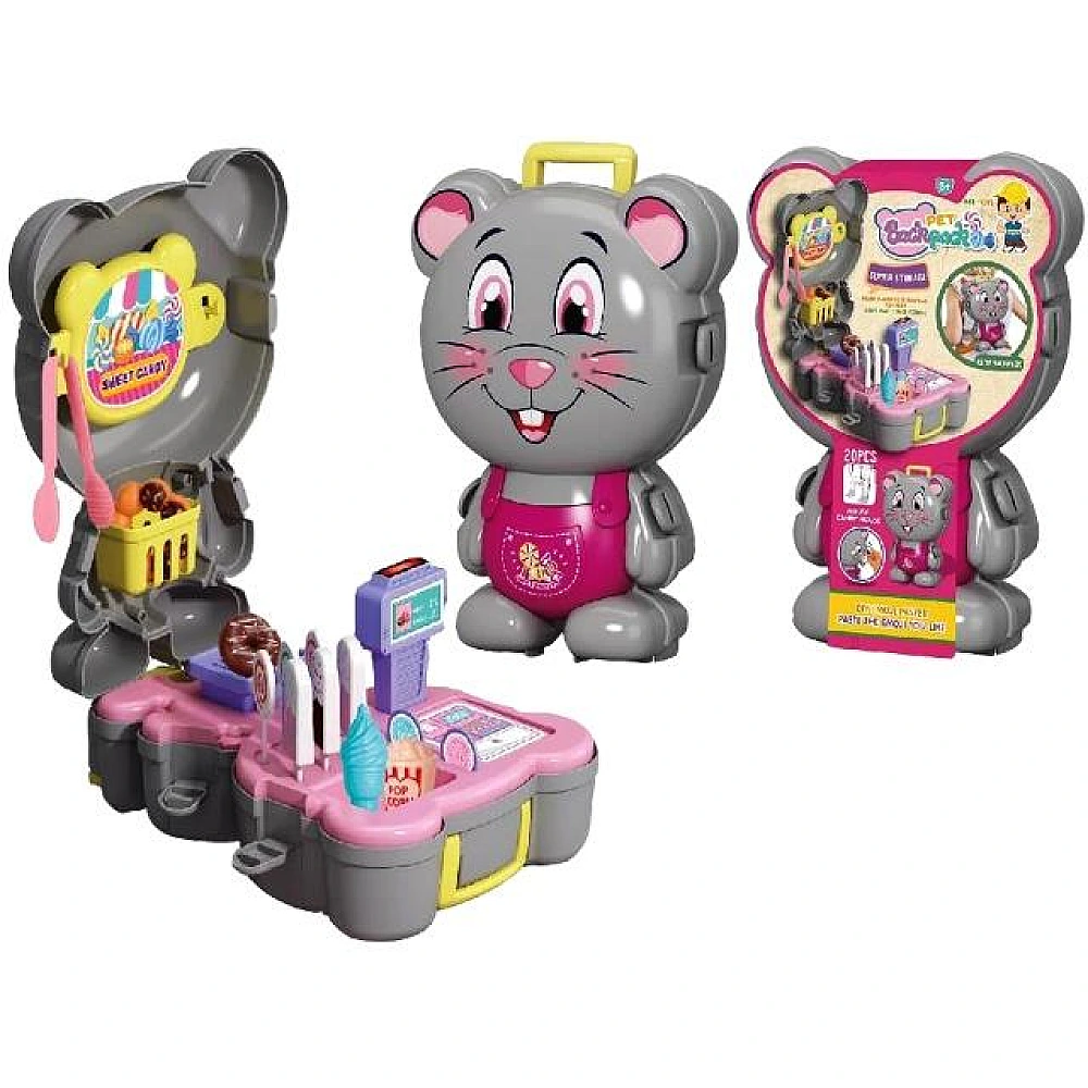 Set de joc Rucsac Mouse-Cofetar 19X9X25cm