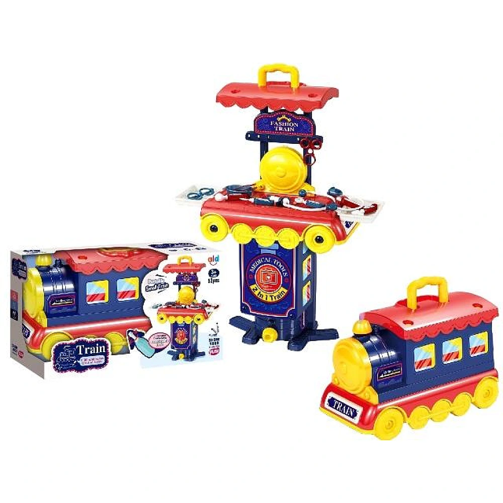 Set de joc Trenul Spitala 52 elemente
