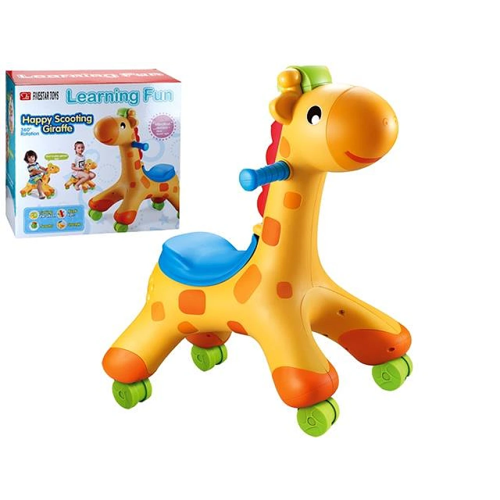Girafa-primii pasi cu roti cu musica si lumina