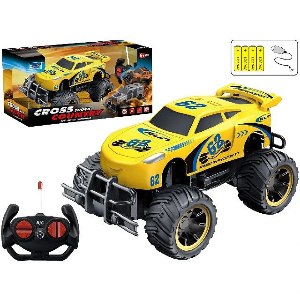 Jeep Cross country 1:16 R/C, 4.8v galben
