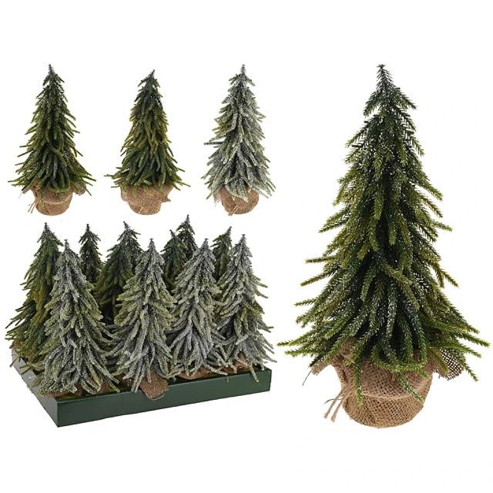 Brad verde in ghiveci din iuta 28cm