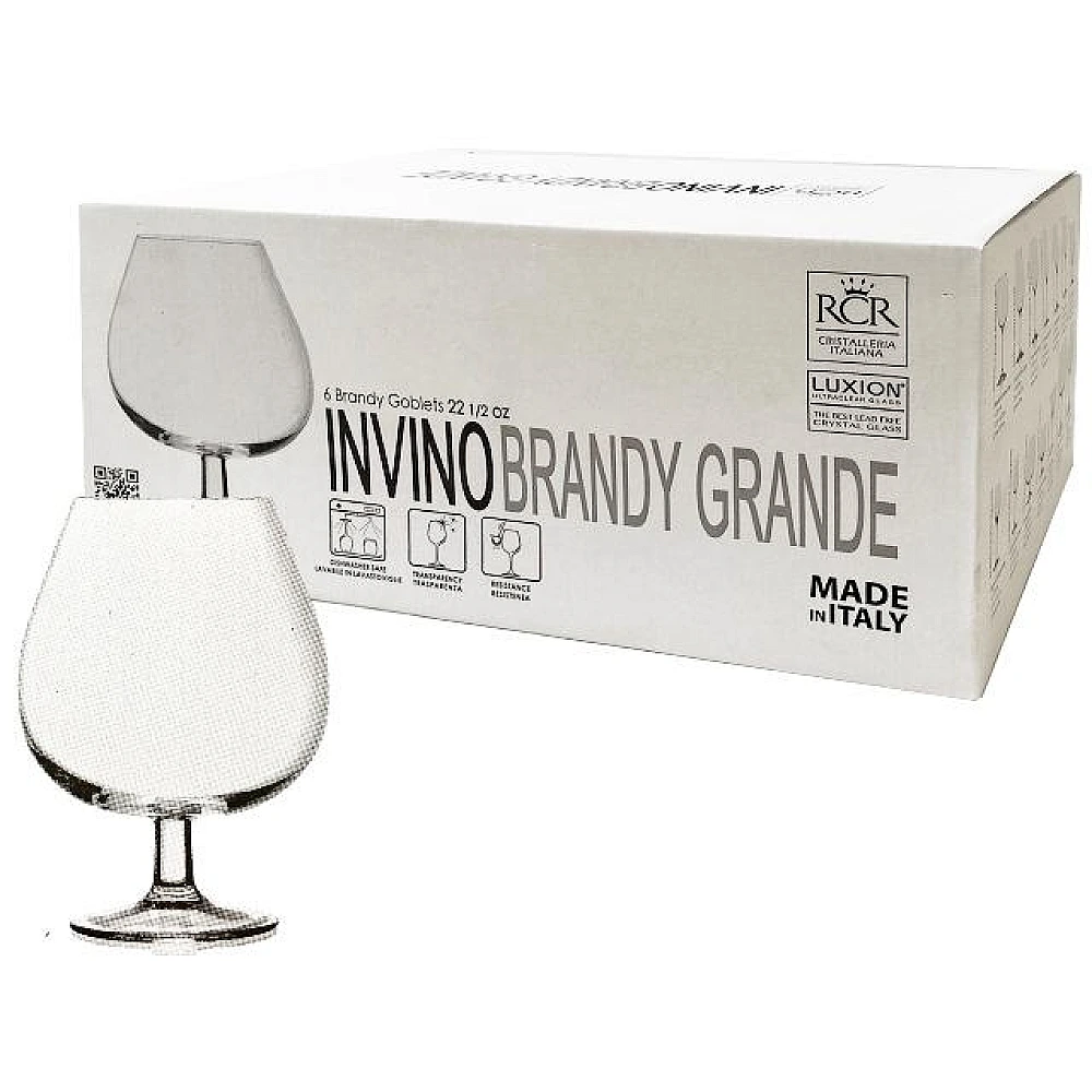Set 6 pocale pentru coniac Invino, 670ml