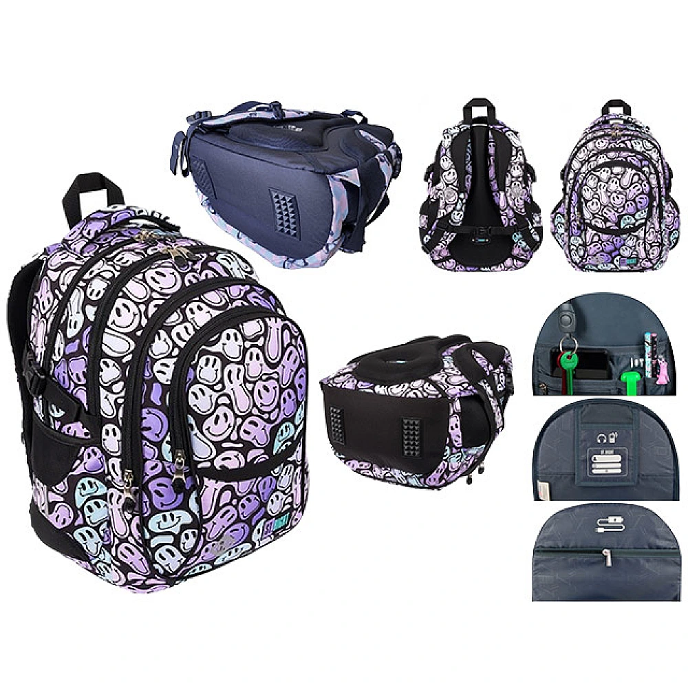 Ghiozdan Crazy Faces