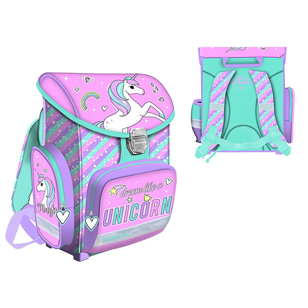 Ghiozdan Premium Unicorn  27X14X36cm