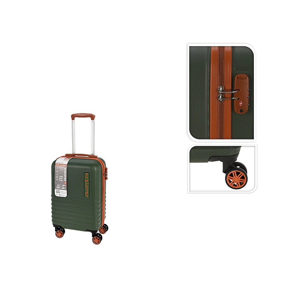 Valiza troller ProWorld 30 l 53X34X25 cm, kaki, plastic