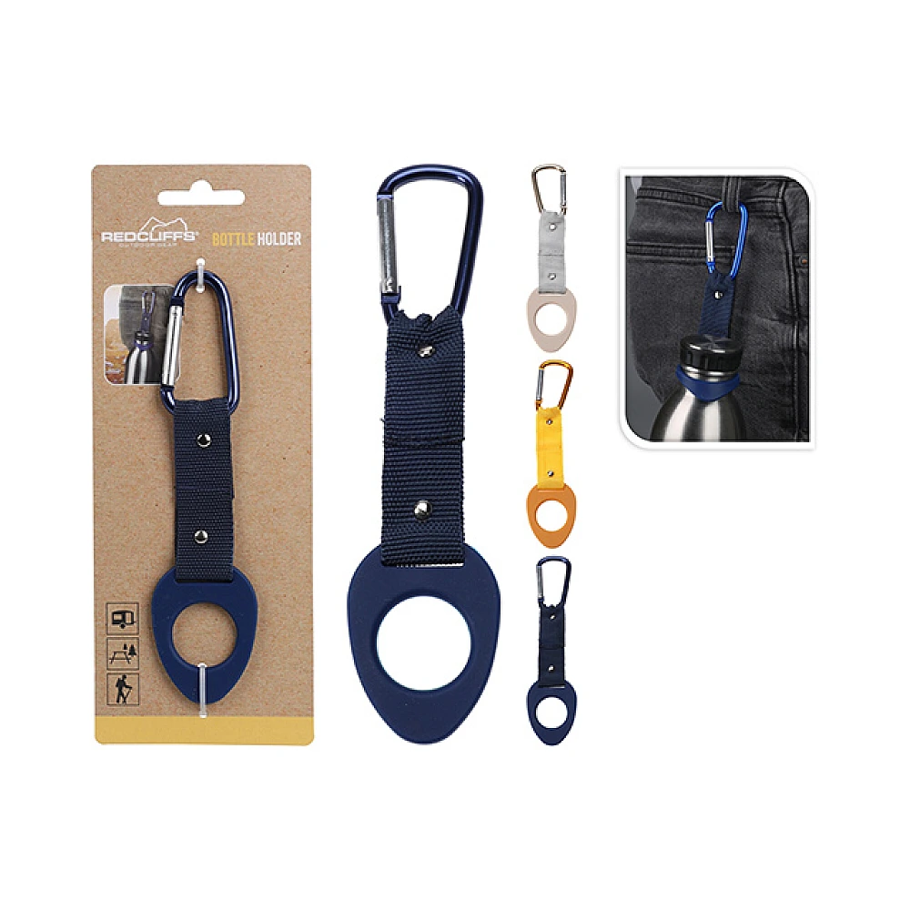 Suport pentru sticla suspendabil cu carabina 16x3 cm