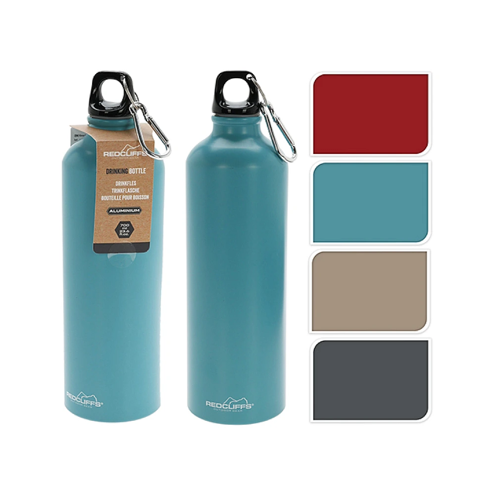 Sticla pentru apa 0.7 l cu carabina, aluminiu