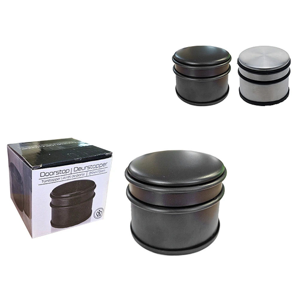 Stopper pentru usa, metalic D9cm, H7.5cm,1.2kg, EH