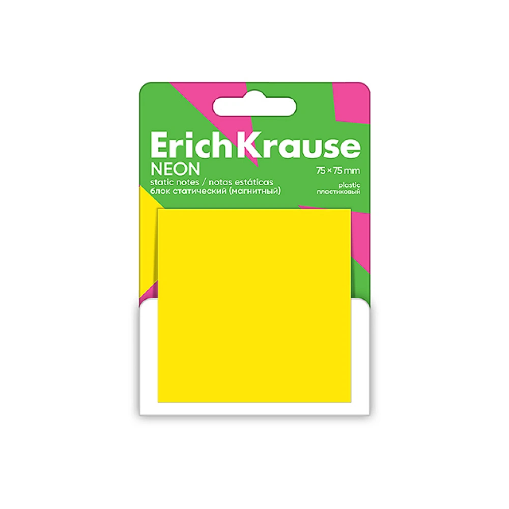 Memory Stick ErichKrause Neon 75X75 mm, 50 foi, galben cu desen