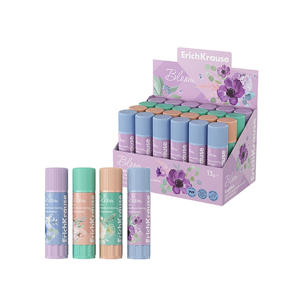 Lipici solid tip creion ErichKrause Pastel Bloom 19 g